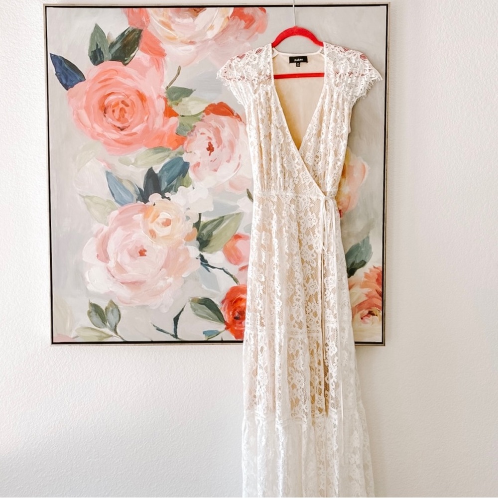 Vici Love Lace Wrap Maxi Dress Size Small